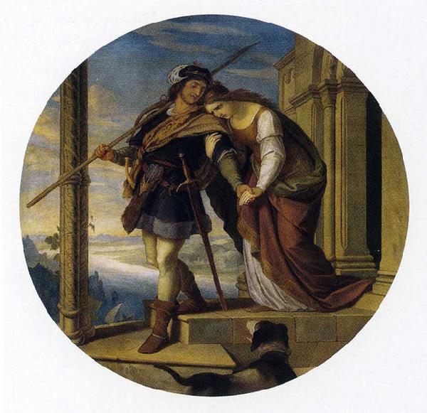 Julius Schnorr von Carolsfeld Siegfried's Departure from Kriemhild oil painting picture